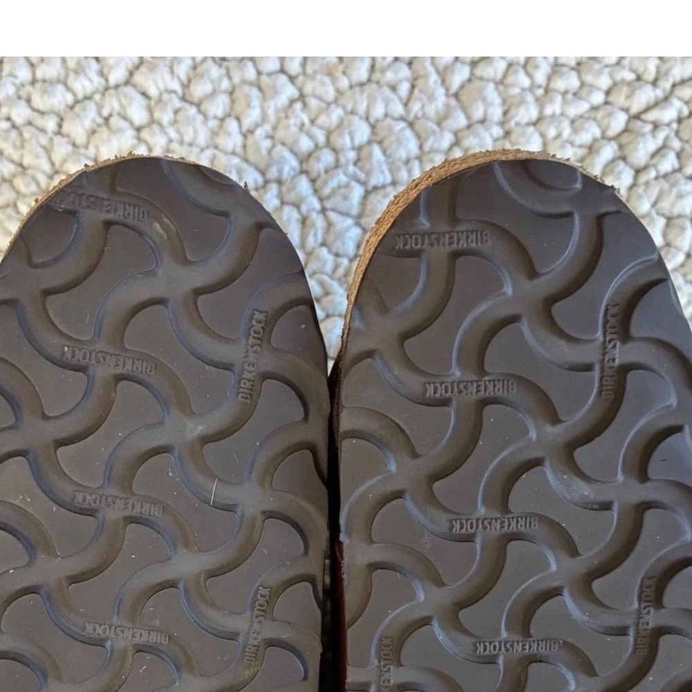 Birkenstock Milano Habana Brown Oiled Leather Slingback Sandals Mens 8 Womens 10